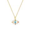 Necklace for Hamsa Hand Eye Stainless Steel Inches Coin Hip Hop Thanksgiving Accessory Women, Gold, Necklace, Coin, Devil's Necklace, Chain,