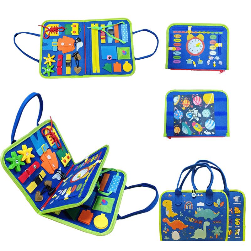 Toddlers Quiet Books Felt Cloth Book Activity Quiet Books Busy Board Kids Travel Toy Educational Sensory Toys Gifts