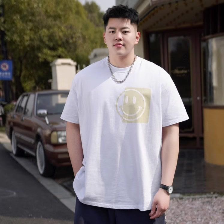 Cartoon Printed Loose Men's Fashion Simple Short Sleeve Top Cotton Comfortable Lightweight Short Sleeve T-Shirt