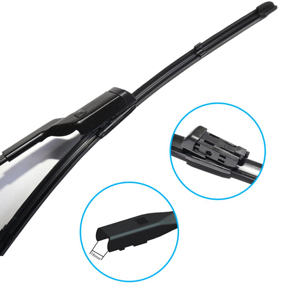 For CHRYSLER YPSILON 2011-2023 Double Rubble Car Wiper Accessories Auto Parts Cleaning Windshield Windscreen Frameless