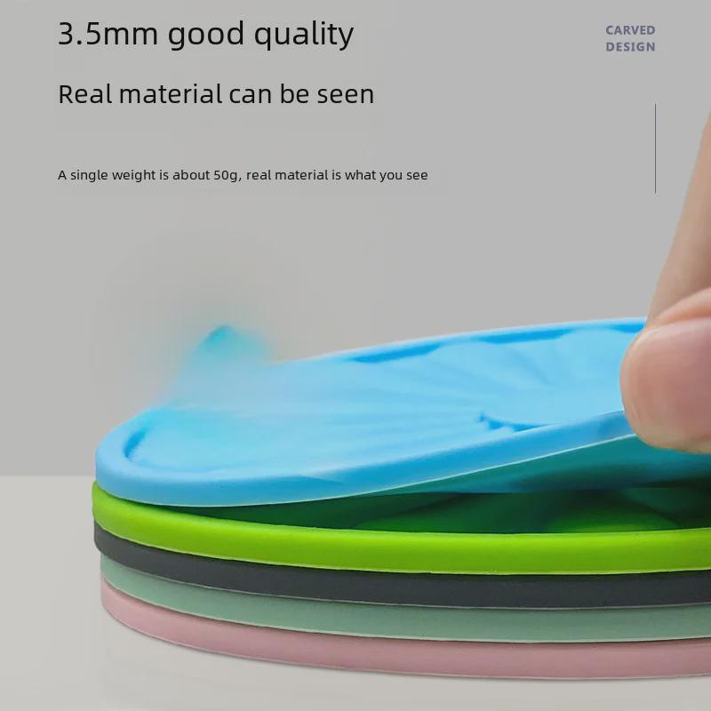 Round Petal Silicone Heat-Resistant Non-Slip Placemat and Coaster