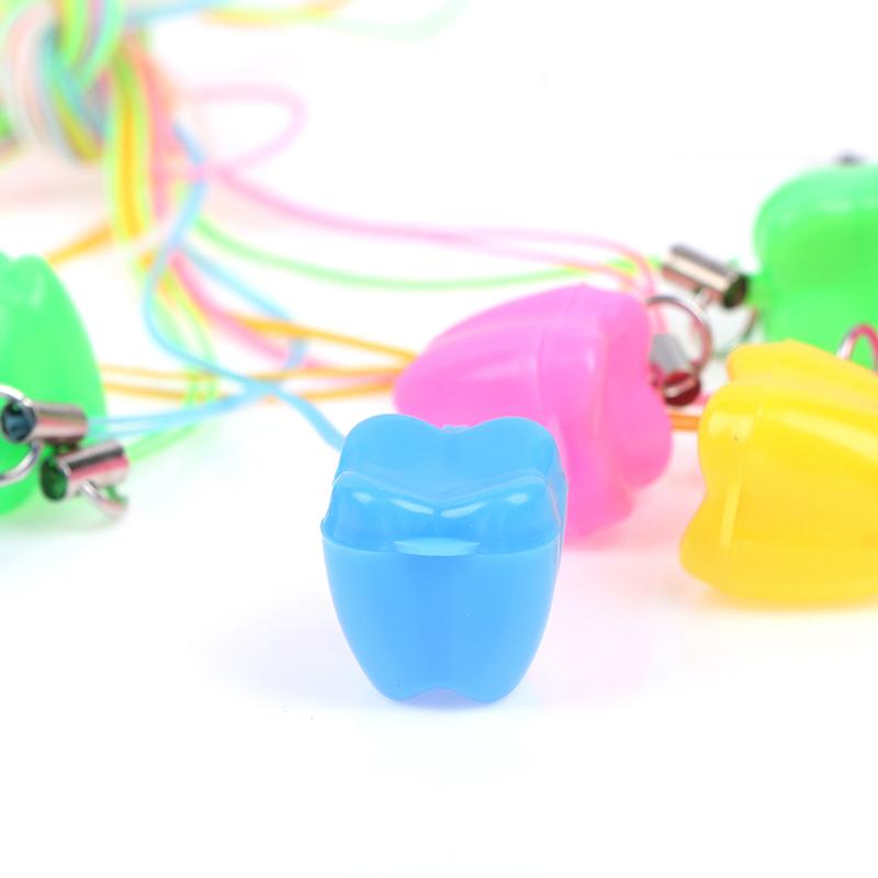 10Pcs Colorful Baby Kids Tooth Storage Box Organizer Milk Teeth Keepsake Holder
