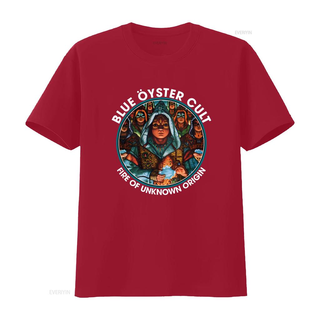 Blue Oyster Cult Fire Of Unknown Origin Cotton T Shirt S 5XL vintage Washed Comfortable designer clothes Casual Unisex