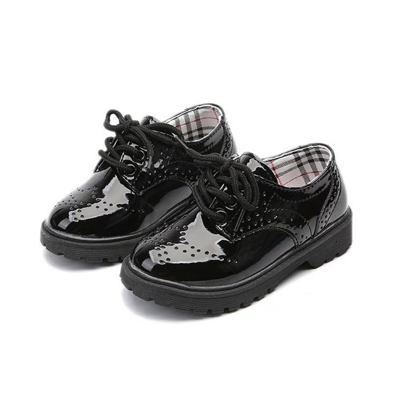Saison Printemps Chaussures de Spectacle Garçons Chaussures Décontractées Filles Petites Chaussures en Cuir Mode Style Britannique Chaussures pour Enfants