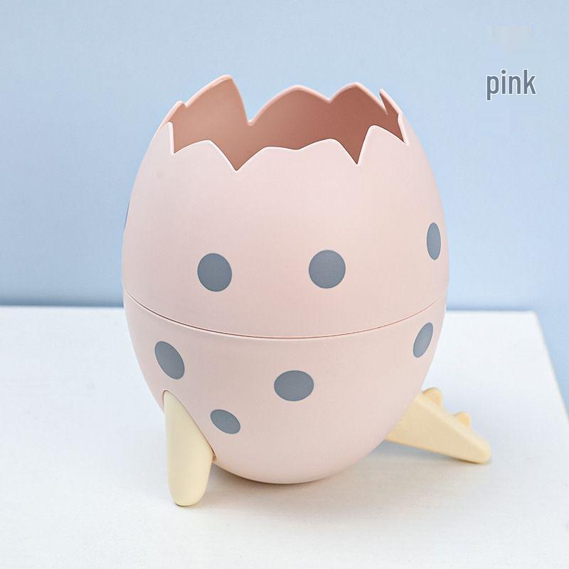 Dinosaur Egg Desktop Pen Holder – Large Capacity and Multi-functional Compact Storage Bin