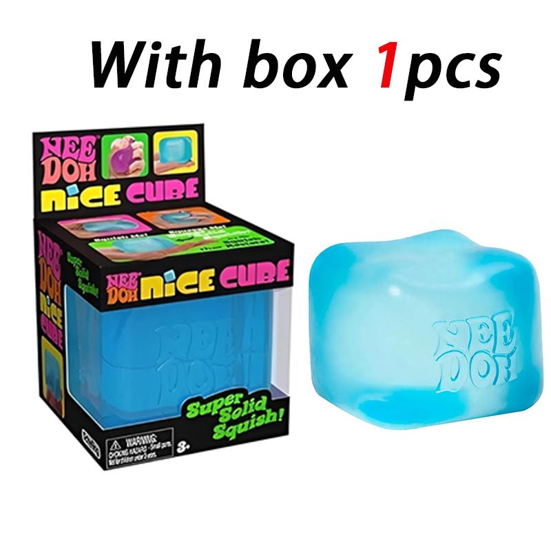 Stock In Schylling Needoh Nice Cube Sensory Squeeze Toy With Super Solid Squish Stress Easing Anxiety Sensory Tool - 2.25" Cube