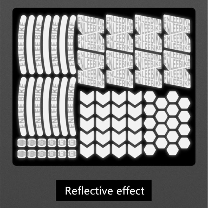 72 Stuks Fiets Reflecterende Stickers Reflecterende Decals Zelfklevend Waterdicht Reflecterend Tape Nachtveiligheid Sticker Reflector