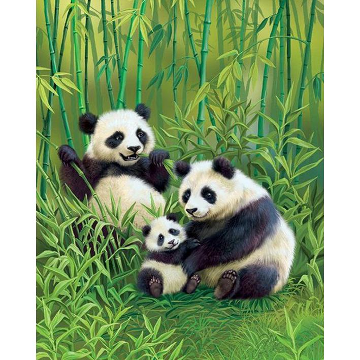 5D DIY Pandas Diamond Painting Embroidery Full Drill Home Decoration