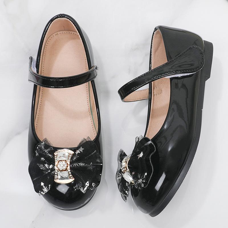 New Little Girls Mary Janes Princess Kids Shoes White Soft Spring Autumn Moccasin Shoes Children Performance Flats for Wedding