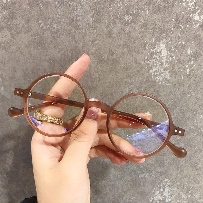 New Small Round Frame Reading Glasses Anti-blue Light Showing Young And Fashionable Ultra-light Hd Reading Glasses 907
