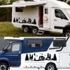 Auto Berg Grafik Aufkleber für Wohnmobil Pferdeanhänger Wohnwagen Wohnmobil Van Karosserie Dekor Vinyl Aufkleber Auto Tuning Zubehör