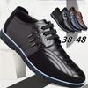 Mens Comfortable Leisure Loafers Plus Size Dress Shoes Mens Casual Leather Shoes Driving Shoes Mens Casual Flats Shoes Oxford Shoes