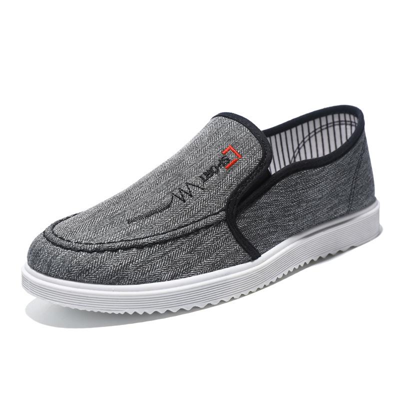 Spring and summer new canvas shoes men's casual shoes men's board shoes large size shoes