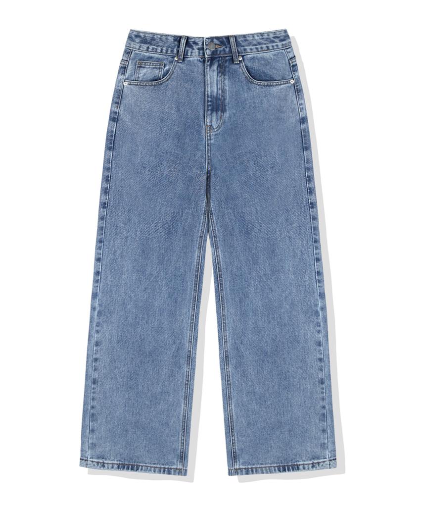 ULIFEZIP Basic Standard Women'S Denim Wide Pants 5 Colors [Ulzd_1001] (B Type)