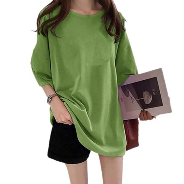 Losse T-shirts Casual Korte Mouw Dames Grote Maten Zomer Tops Ronde Hals T-shirts