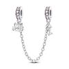 PAMELA 925 Silver Heart Birthstone Charm with Multi-color Zircon Flower Bead for Bracelet Best Gift
