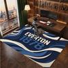 Everton Football Print Crystal Velvet Rug, Comfortable Water Absorbent Non Slip Indoor Floor Carpet