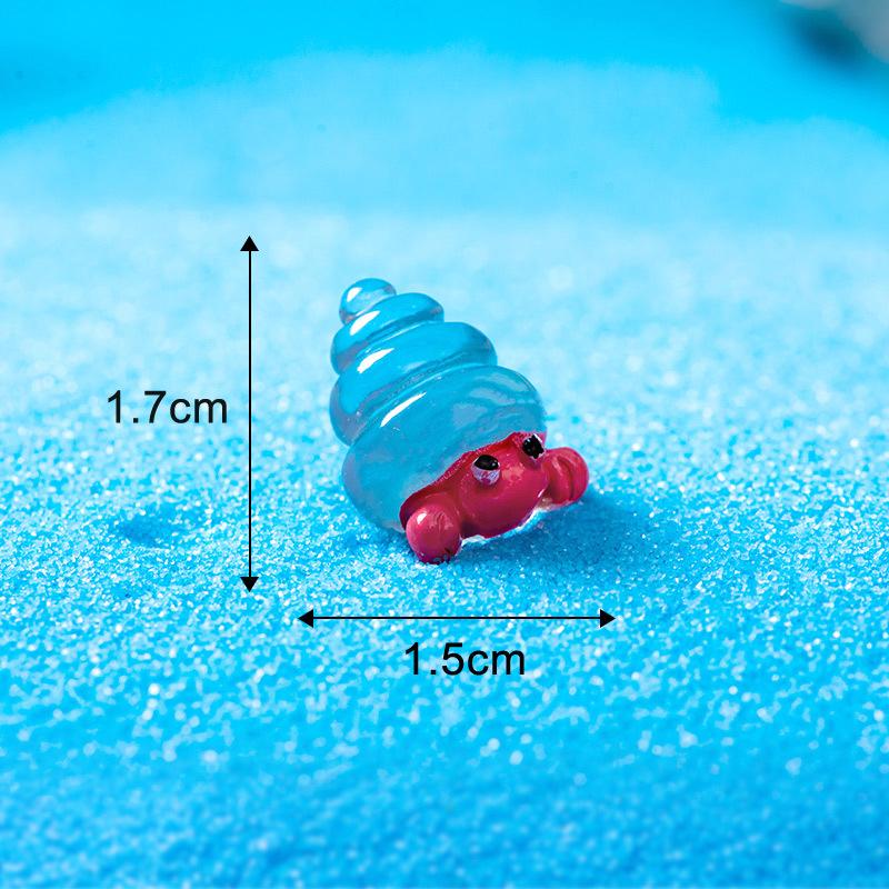 Mini Luminous Marine Animal Figurine Cartoon Dolphins Sea Lions Turtles Octopuses Corals Micro Landscape Fish Tank Ornaments