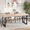Vidaxl Table Tops, 4 Pcs, 100X50X1.7 Cm, Rectangular, Pine