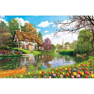 Blühendes Wasserweg von Dominic x 50 Teile Puzzle hergestellt in Japan von APPLEONE 1000-922 Davison, 1000 Teile (75cm) Puzzle,