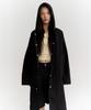 This Is Fine Hooded Single Coat Black