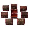 Wooden Vintage Treasure Chest Wood Jewellery Storage Box Case Organiser Ring