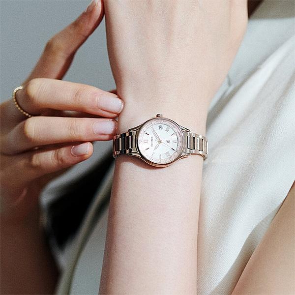 Citizen EC1164-53W ( Watch xC Eco-Drive Radio-controlled H246 Titania Line Happy Flight Bloom Design Sakura Pink)