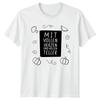 Mit Vollen Herzen Und Vollen T-Shirt German Thanksgiving Gift For Him And Her