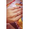 Fashionable New European and American Lightning Electrocardiogram Womens Zircon Ring