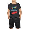 Autism Awareness Fathers Day Kids T Shirt