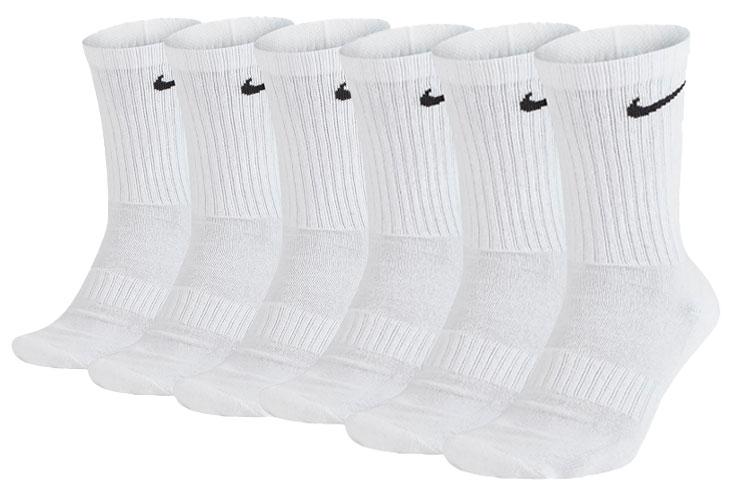 Nike Alltags Cushion Crew Kniestrümpfe Unisex Kombi-Set Weiß SX7664-100