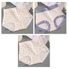 3 Pack High Waist Women Printing Underwear Stretchy Modal Panties Breathable Comfortable Soft Ladies Briefs Plus Size Fit 40kg To 100kg