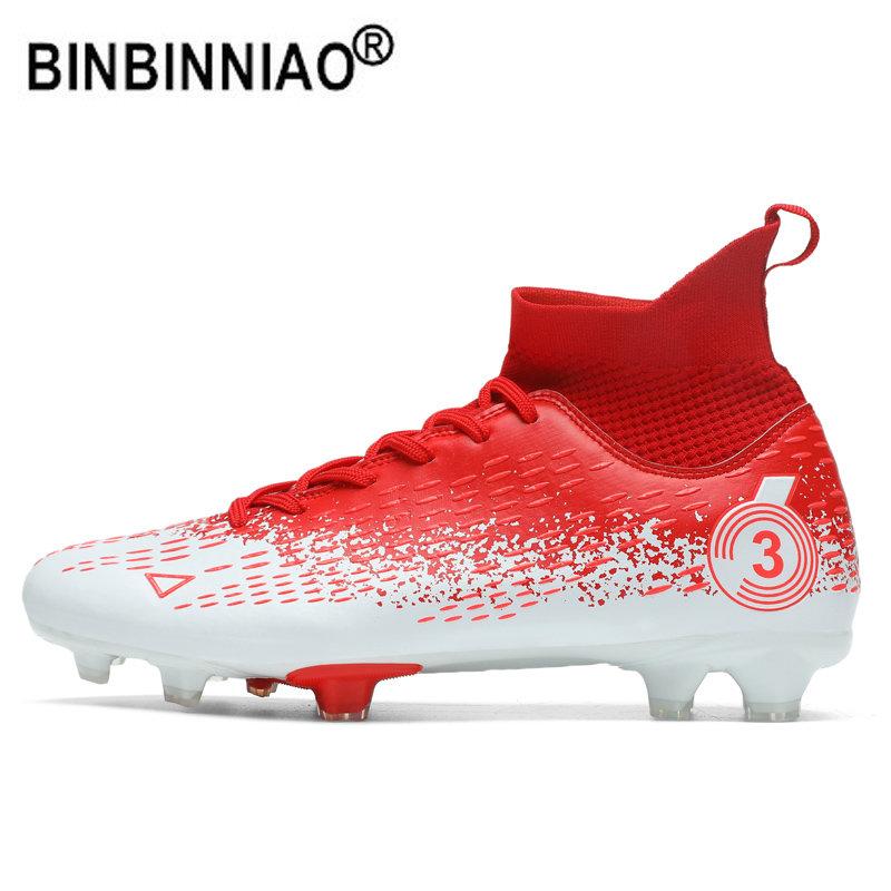 Fashion Size 31-48 Professional Football Shoes Men Kids Boys Original Soccer Shoes Sneakers Cleats Futsal Football Boots