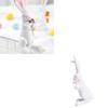  Easter Bunnies Figurines Family Rabbit Statues Modern Art Spring Home Decors