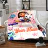 Personalisierbarer Name Persönlichkeit Gabby's Puppenhaus Decke Weich & Warm Sofa Büro Bett Reise Mittagspause Decke, Geschenk Geeignet Alle Jahreszeiten
