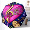 1pc Musical Notes Folding Umbrella | Elegant Design, Fashionable Accessory, Durable Construction, Sturdy Ribs Yy251107111
