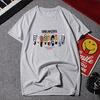 Baumwoll-T-Shirts Sommer Kurzarm-T-Shirt Herren Rundhals-Top Halbarm-T-Shirt Lockeres T-Shirt