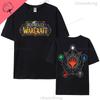 World of Warcraft Gaming T Shirt Hiphop Game Printed Tee Top Loose Comfort Clothing Summer Unisex Hot Sale Tees 100 Cotton