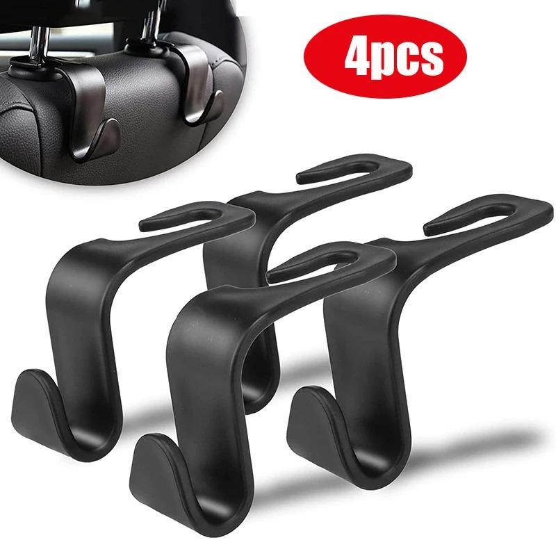 1-10Pcs Car Headrest Hooks Hanger for Bags Seat Back Organizer Holder Clips Auto Fastener Hooks Car Storage Interior Accessories