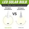 LED Solcellepære Utendørs Campinglampe Hage 15W Oppladbar Ladelys Gårdsplassdekorasjon Hengende USB Innendørs Nødpærer