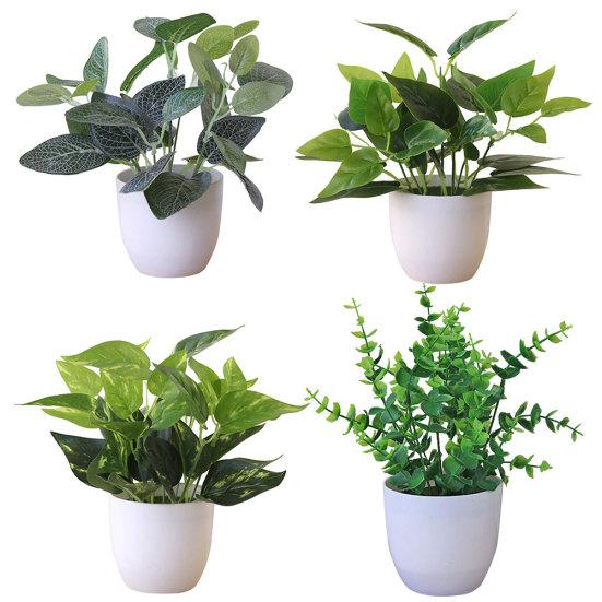 Planta de frunziș artificial Realistic Multifunctional Plastic Fadeless Vivid Simulation Bonsai Home Garden Wedding Decoration