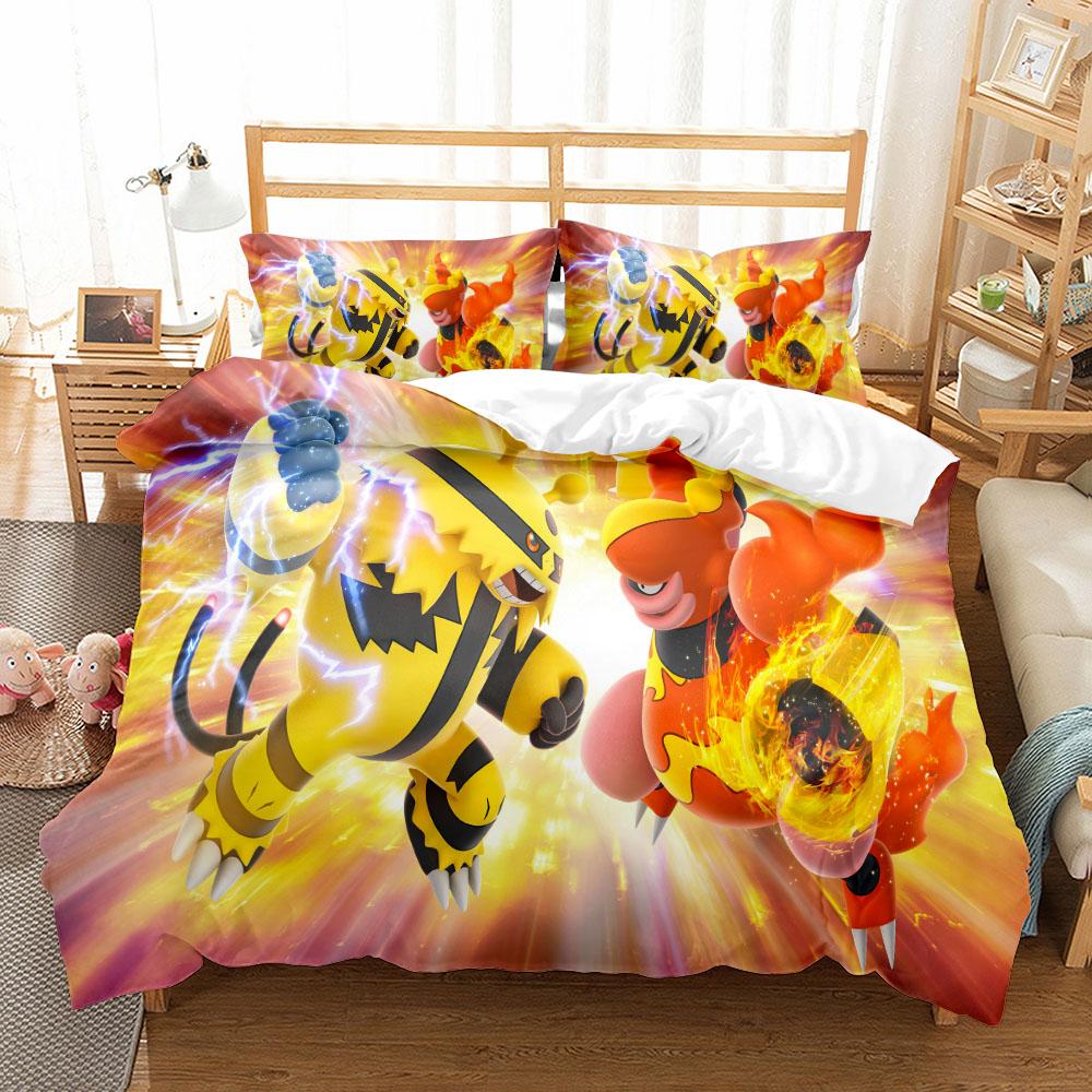 Groudon Children Art Duvet Cover Set King Queen Double Full Twin Single Size Bed Linen Set