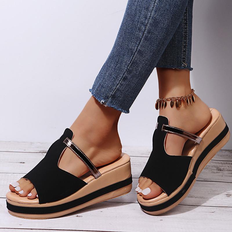 Fashion Women Sandals Summer Ladies High Heels Sandals Non-slip Wedge Shoes Women Slippers Platform Sandals Sandalias Plataforma Mujer