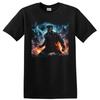 Wolverine Superhero T Shirt Dark Storm City Claws Action Graphic Comic Art Tee