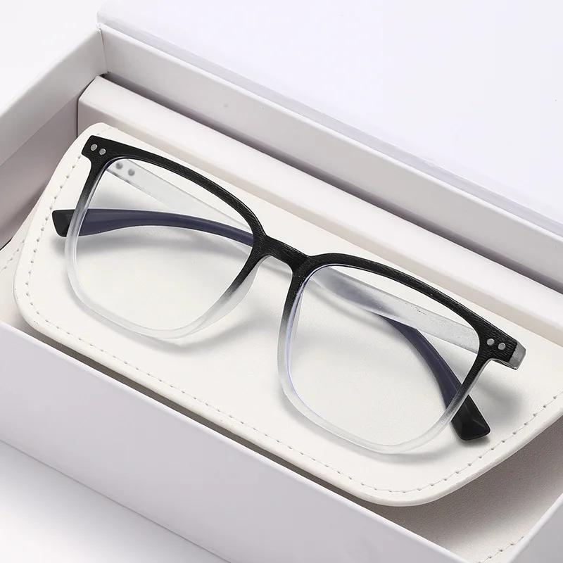 Classic Square Frame Myopia Glasses Unisex Anti Blue Light 0 To -4 0 Eye Protection For Learning Leisure