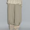 THEPORTA GELAAGDE RUFFLE WRAP, BEIGE