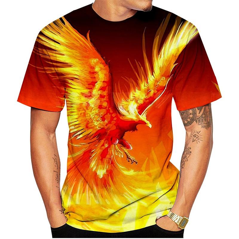 Herrdjur 3D-skjortor 3D-tryck Rundhalsad skjorta Överdriven Designer Street Casual T-shirt Toppar T-shirt Herr Damkläder Barn T-shirt