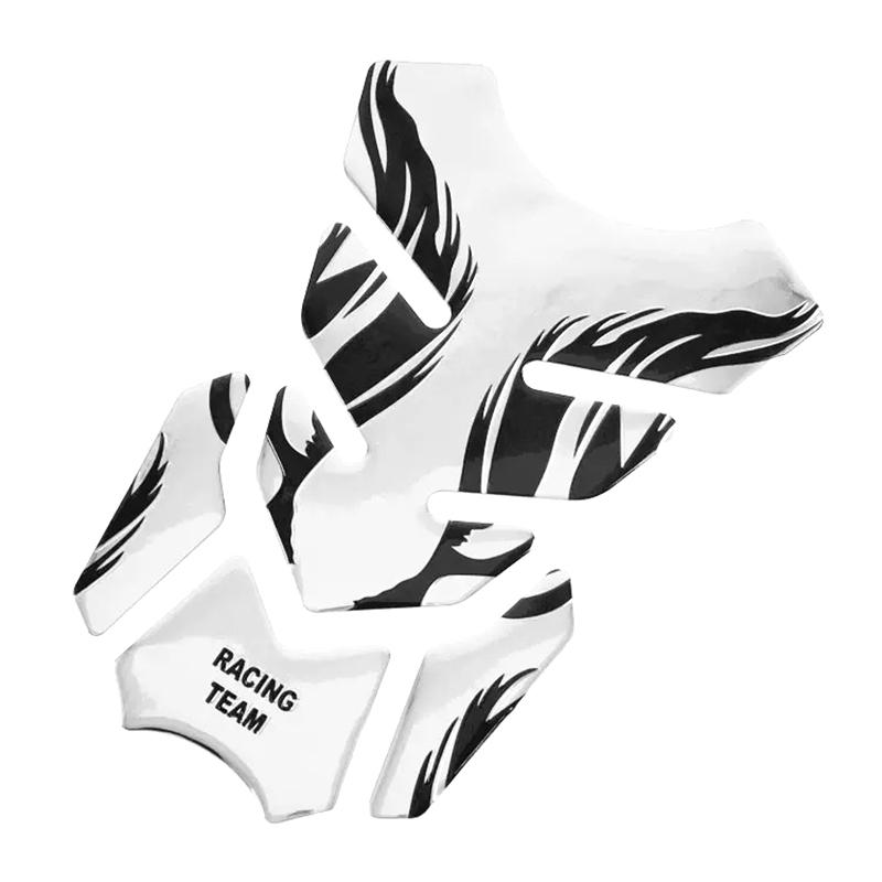 Motorcycle Tankpad Sticker Fishbone 3D Tank Pad Stickers Oil Gas Protector Cover Decoration Flame Motorcycle Accessories