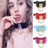 Harajuku Punk PU Leer O-Ring Choker Halsband