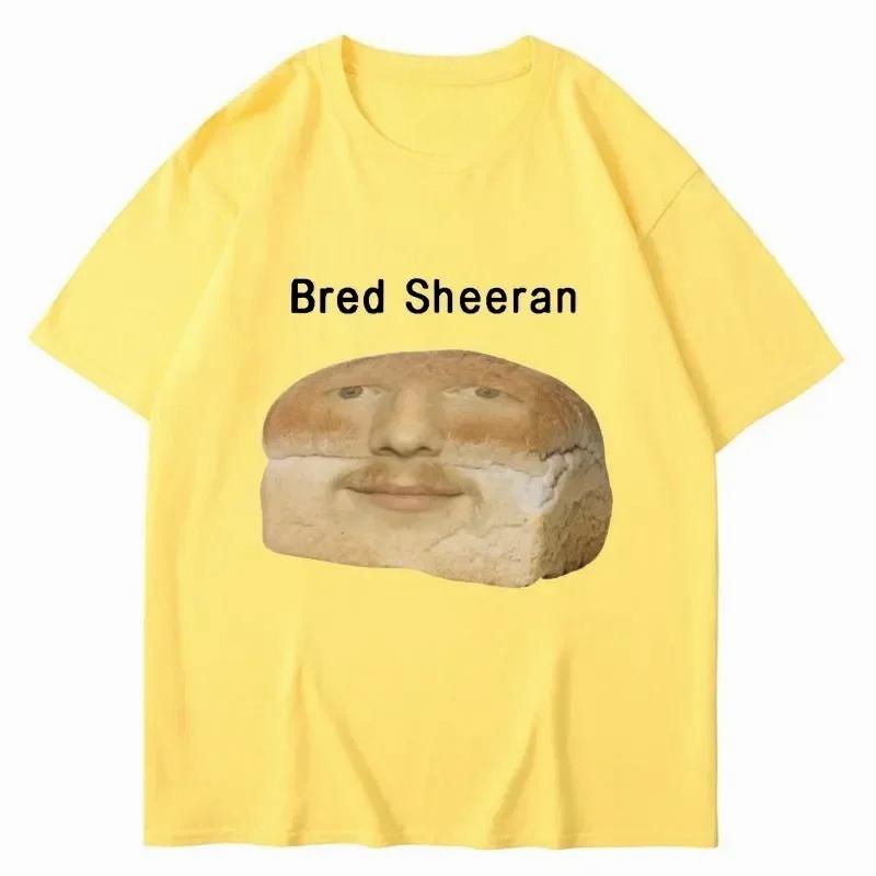 Lustige Ed Sheeran Meme Druck T-Shirts Herren Damen Humor Kreativität Kurzarm Lässig Weiches Sommer T-Shirt Streetwear